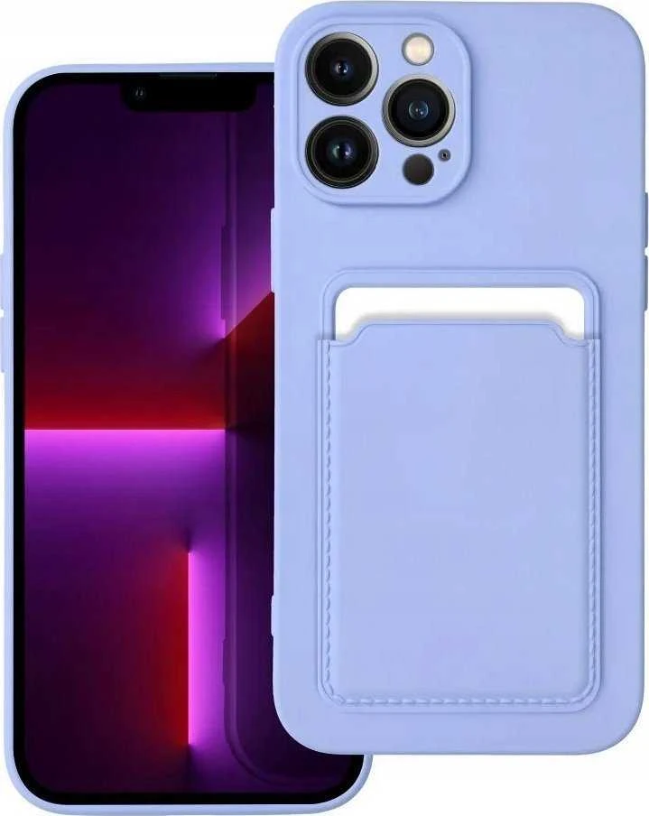 Forcell OEM dėklas iPhone 14 PRO kortelių dėklas violetinė
