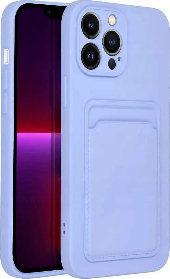 Forcell OEM dėklas iPhone 14 PRO kortelių dėklas violetinė