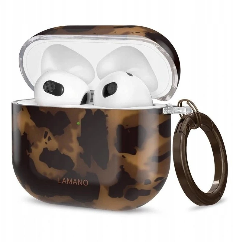 Dėklas Tech-Protect Lamano case for AirPods 4 - ruda and juodas