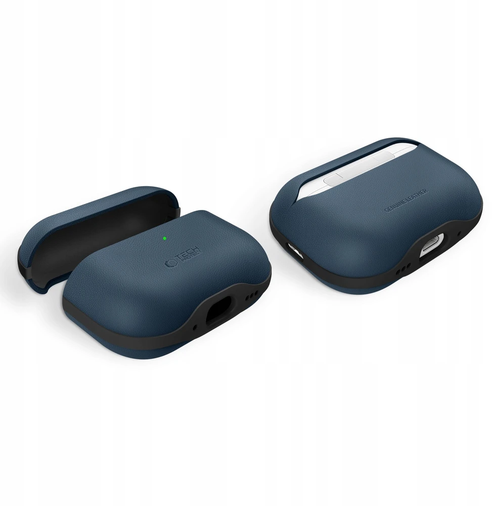 „Tech-Protect NaturalFit“ dėklas, skirtas „AirPods Pro 3“ – tamsiai mėlynas Mėlyna