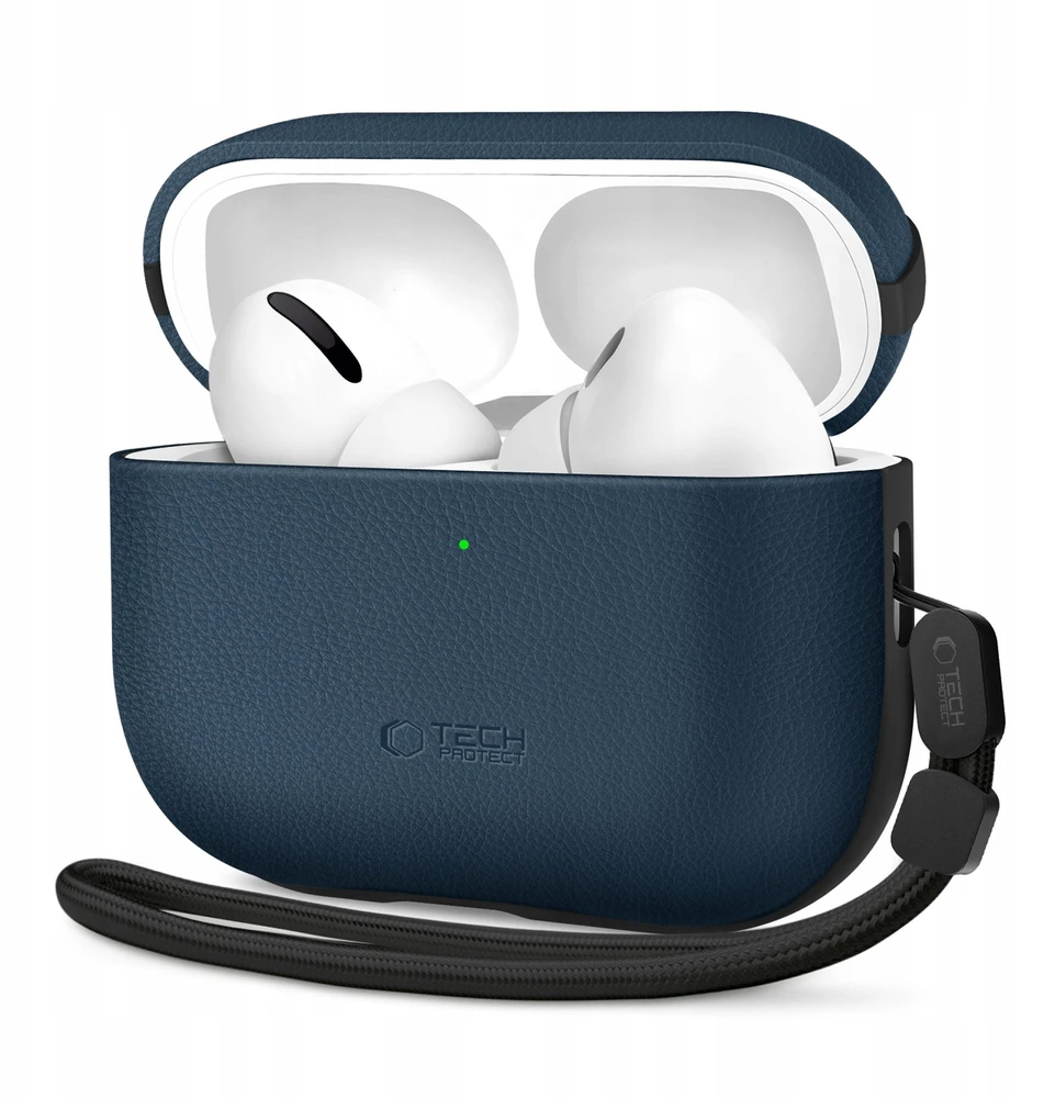 „Tech-Protect NaturalFit“ dėklas, skirtas „AirPods Pro 3“ – tamsiai mėlynas Mėlyna