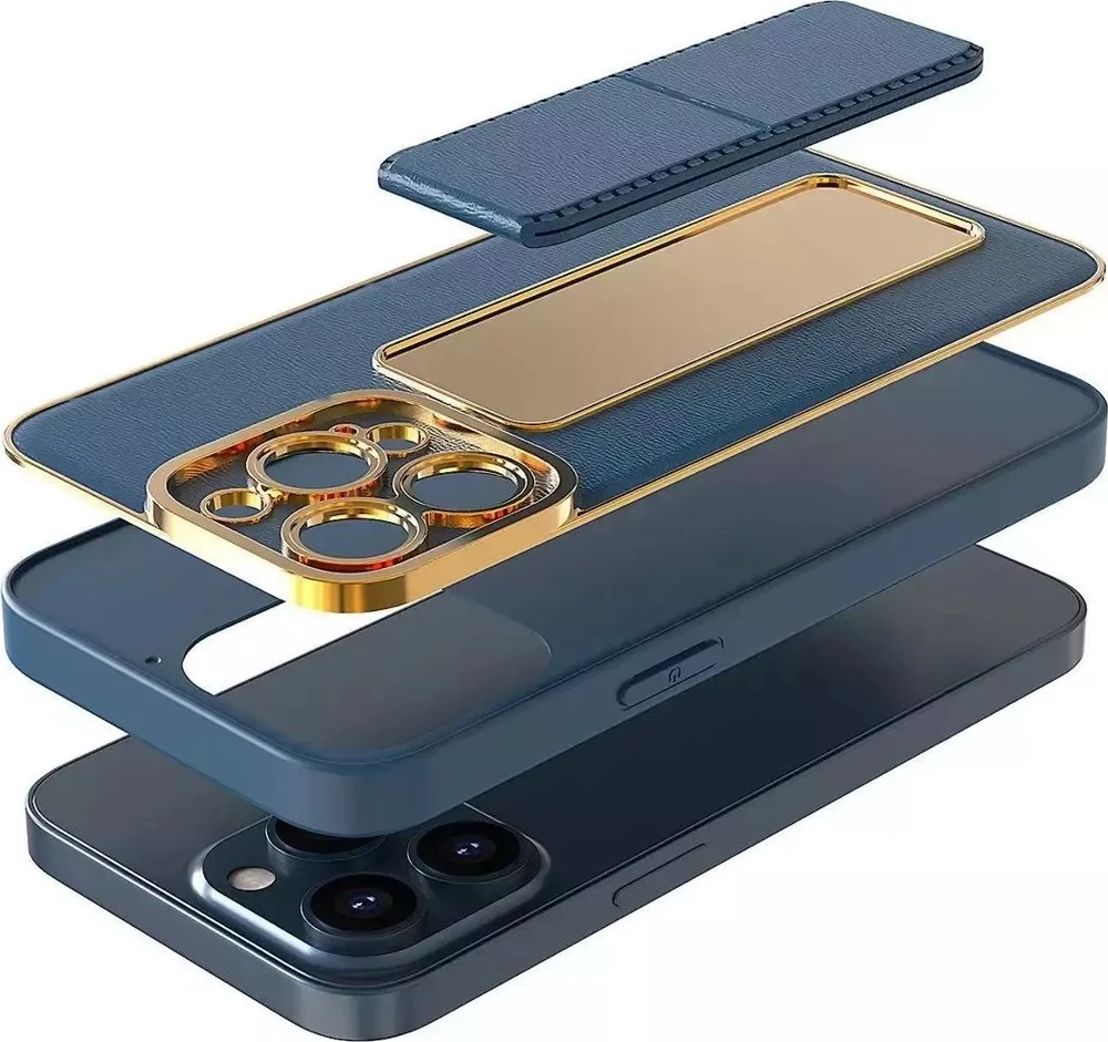 Hurtel New Kickstand dėklas skirtas Samsung Galaxy A12 5G, mėlynas