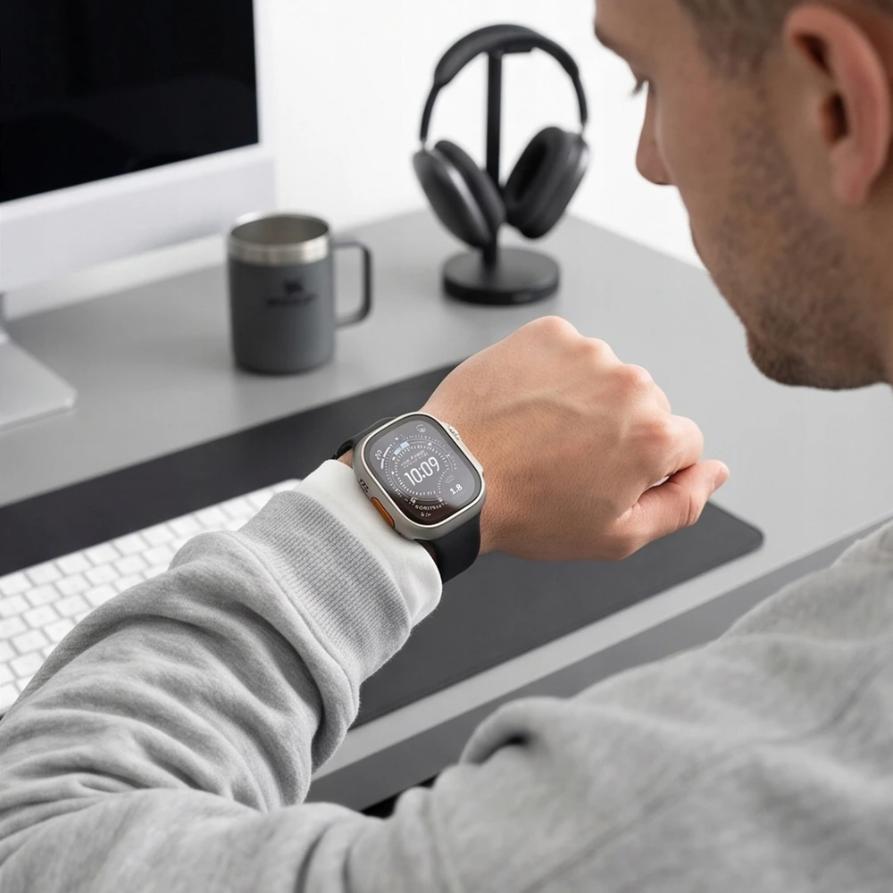 TECH-PROTECT DEFENSE 2 vnt. rinkinys APPLE WATCH ULTRA 1 / 2 / 3 / 4 (49 MM) TITANO IR SKAIDRUS