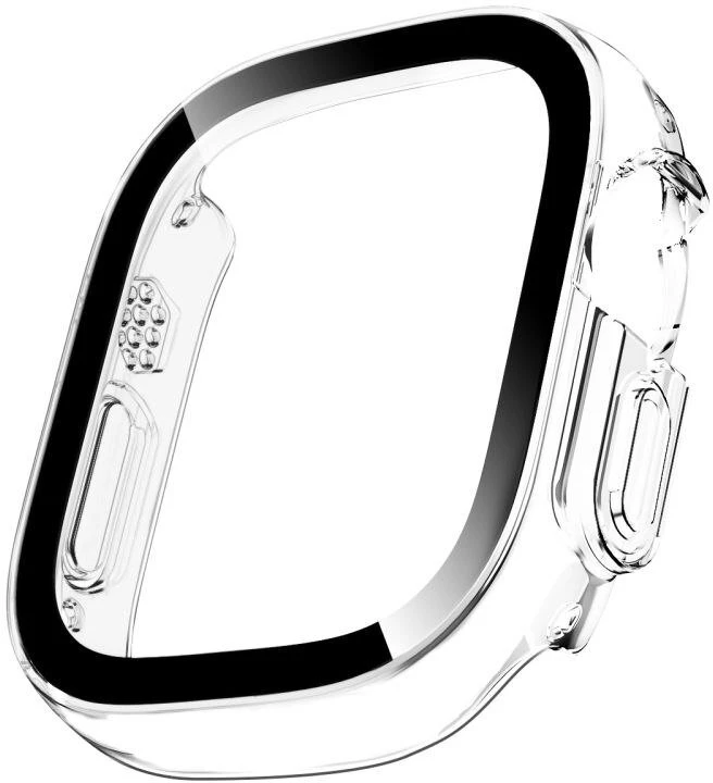 TECH-PROTECT DEFENSE 2 vnt. apsauga Apple Watch Ultra 1 / 2 / 3 / 4 (49 mm) juoda ir skaidri