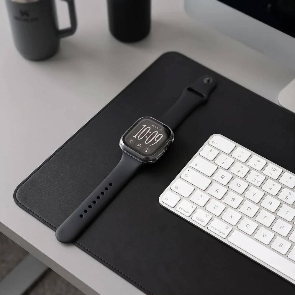 TECH-PROTECT DEFENSE 2-PACK APPLE WATCH 12 (42 MM) juodas ir permatomas