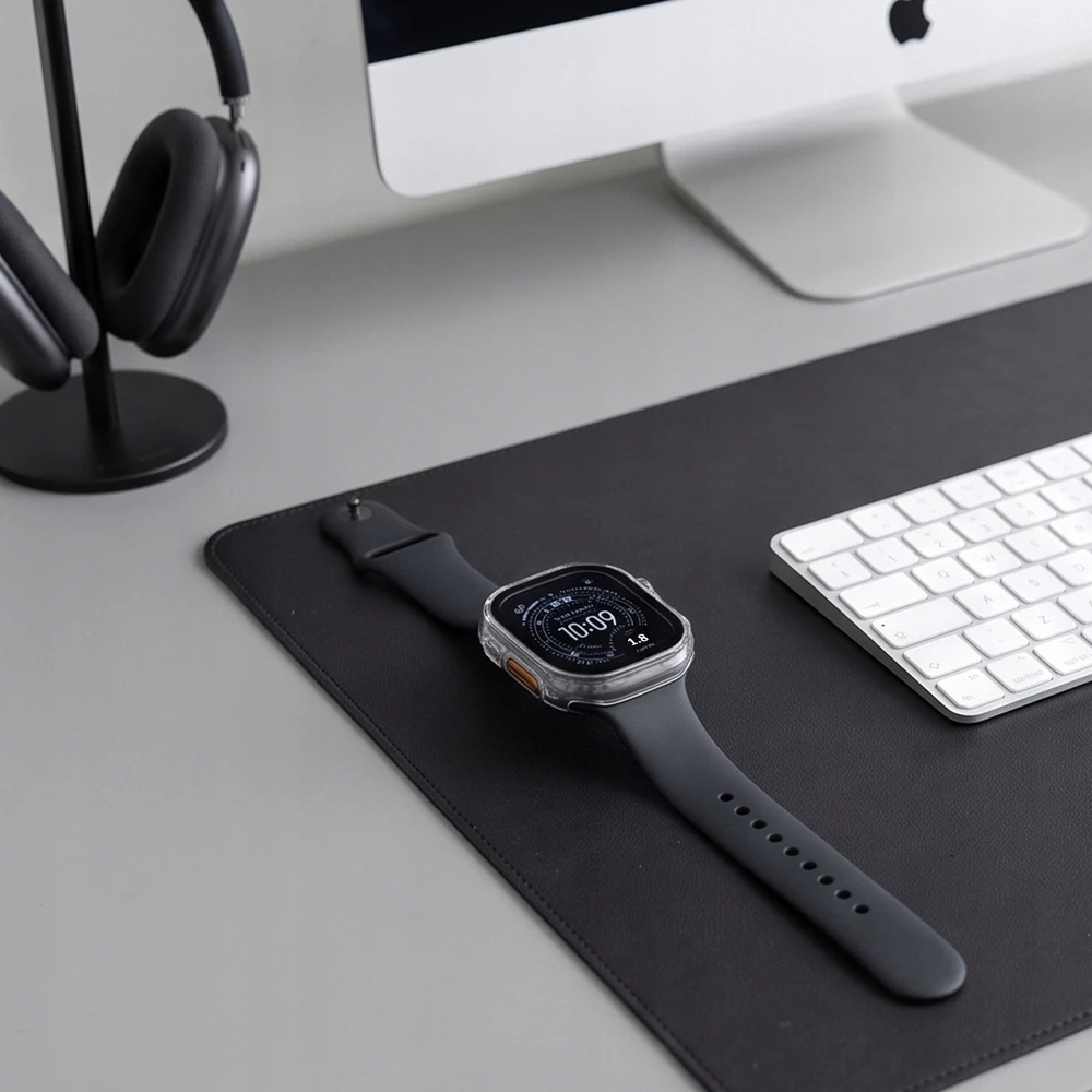 TECH-PROTECT DEFENSE 2 vnt. rinkinys APPLE WATCH ULTRA 1 / 2 / 3 / 4 (49 MM) TITANO IR SKAIDRUS