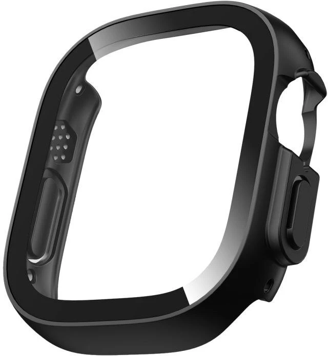 TECH-PROTECT DEFENSE 2 vnt. apsauga Apple Watch Ultra 1 / 2 / 3 / 4 (49 mm) juoda ir skaidri