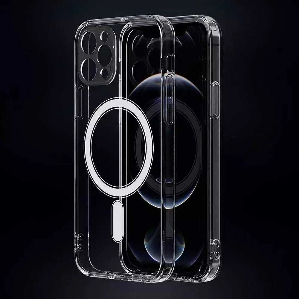 Oem CLEAR MAG COVER dėklas suderinamas su MagSafe skirtas Samsung Galaxy S23 Plus skaidrus