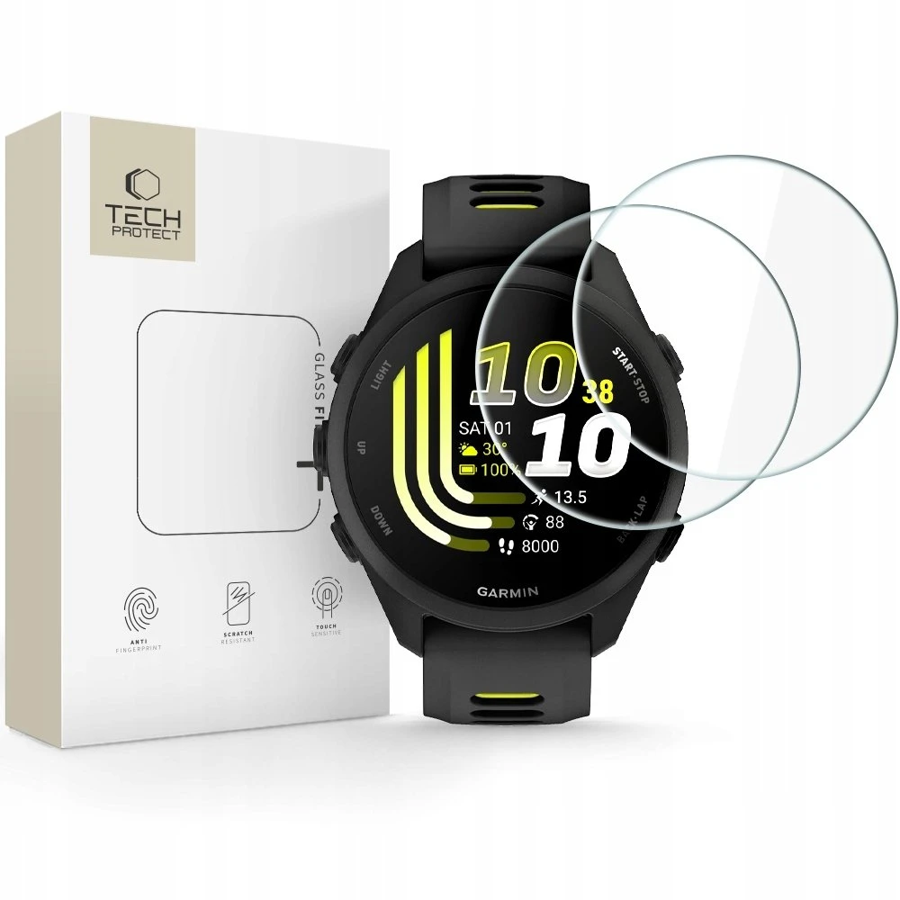 Grūdintas stiklas Tech-Protect Glass Fit+ 2 vnt. na Garmin Forerunner 70 / 170