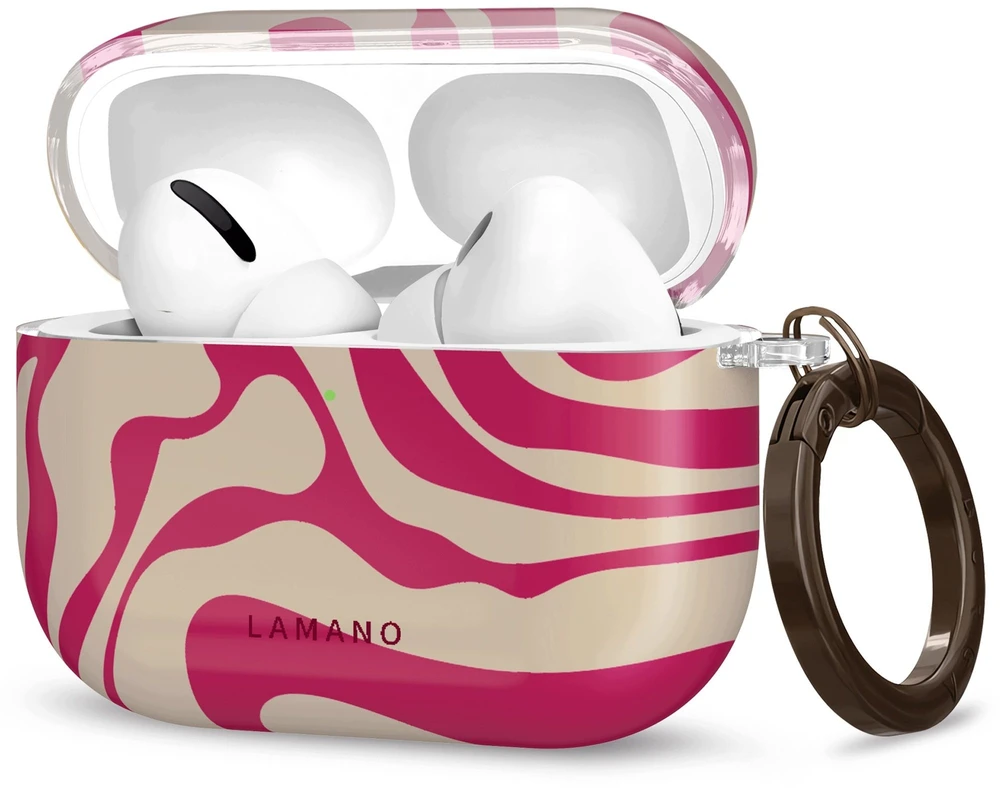 Dėklas Lamano Tech-Protect Case for AirPods Pro 3 - Rožinė and rusvai gelsvas