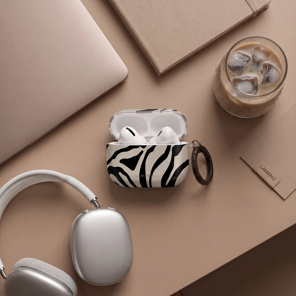 Tech-Protect Lamano dėklas skirtas AirPods Pro 3 - juodas and beige