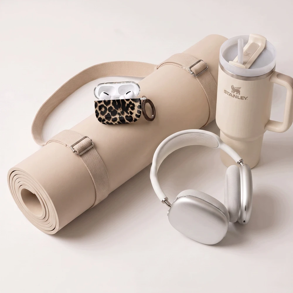 Dėklas Tech-Protect Lamano case for AirPods Pro 3 - juodas and ruda