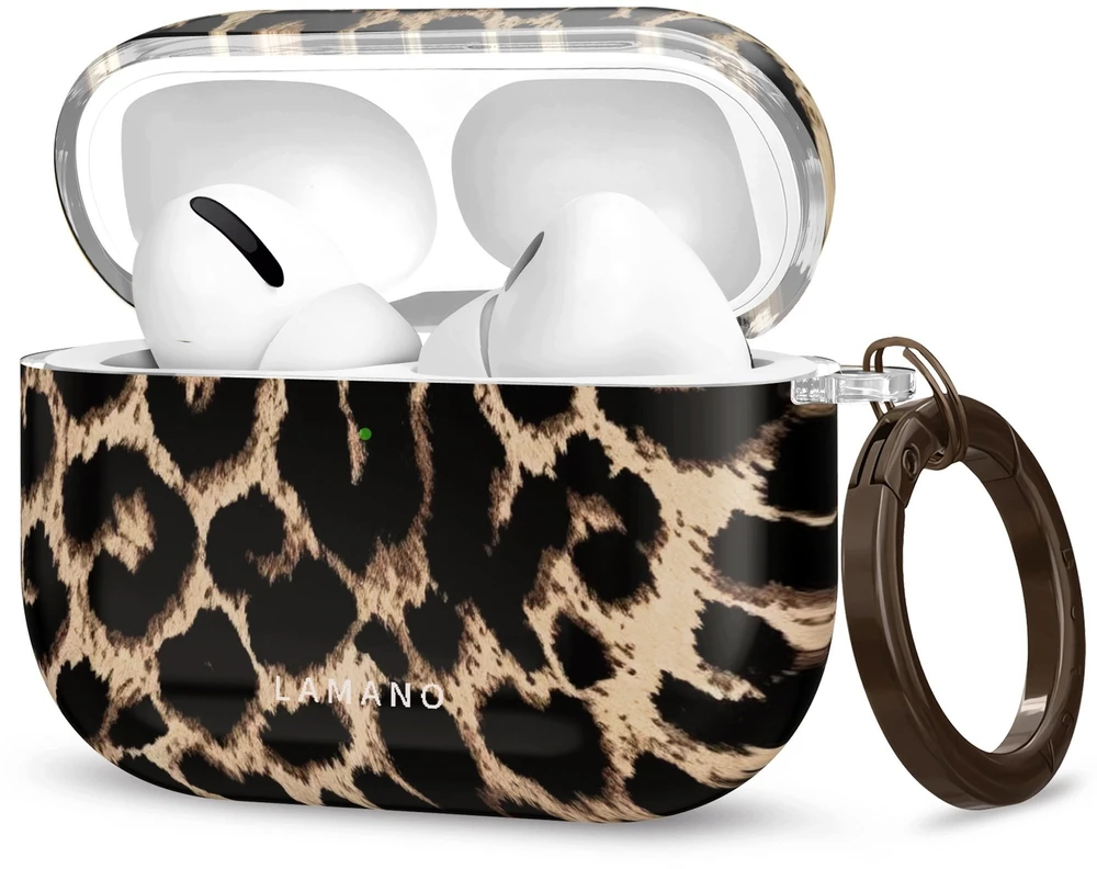 Dėklas Tech-Protect Lamano case for AirPods Pro 3 - juodas and ruda