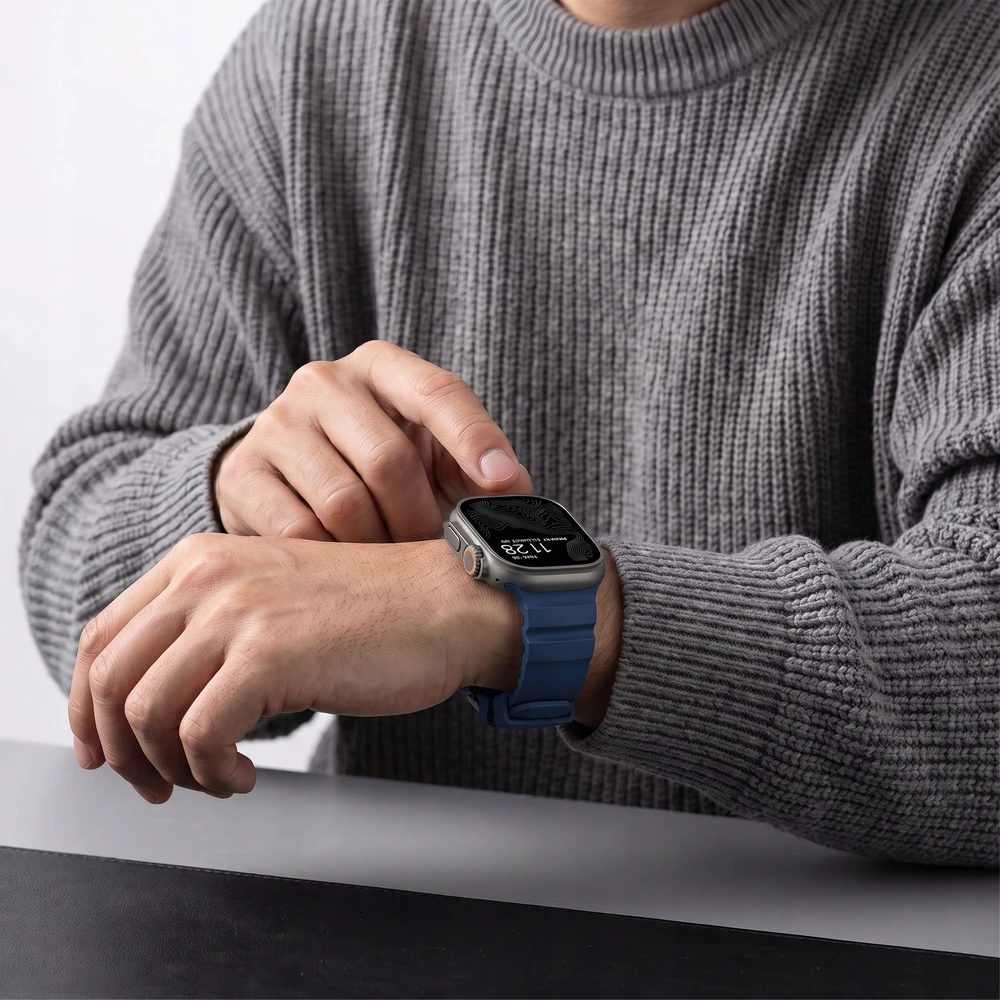 Tech-Protect MOTION WATCH 8 / 9 / 10 / 11 / 12 / SE / ULTRA (44 / 45 / 46 / 49 MM) JŪRŲ MĖLYNA