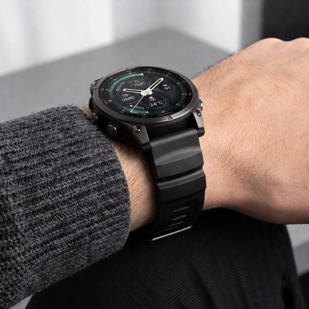 TECH-PROTECT MOTION GARMIN FENIX 5 / 6 / 6 PRO / 7 / 8 / 8 PRO / E / 9 / 9 PRO (47 MM) Juodas