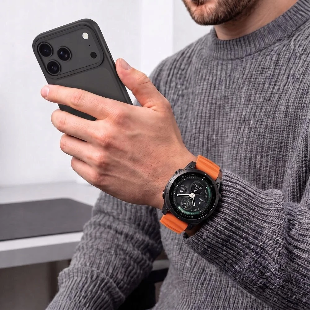 TECH-PROTECT MOTION GARMIN FENIX 5 / 6 / 6 PRO / 7 / 8 / 8 PRO / E / 9 / 9 PRO (47 MM) SIGNAL Oranžinis