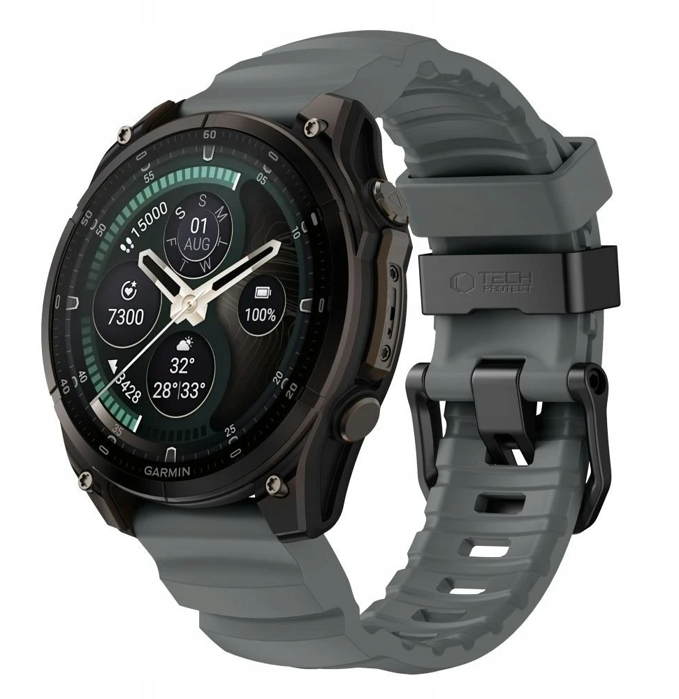 TECH-PROTECT MOTION GARMIN FENIX 5 / 6 / 6 PRO / 7 / 8 / 8 PRO / E / 9 / 9 PRO (47 MM) STORM Pilkas