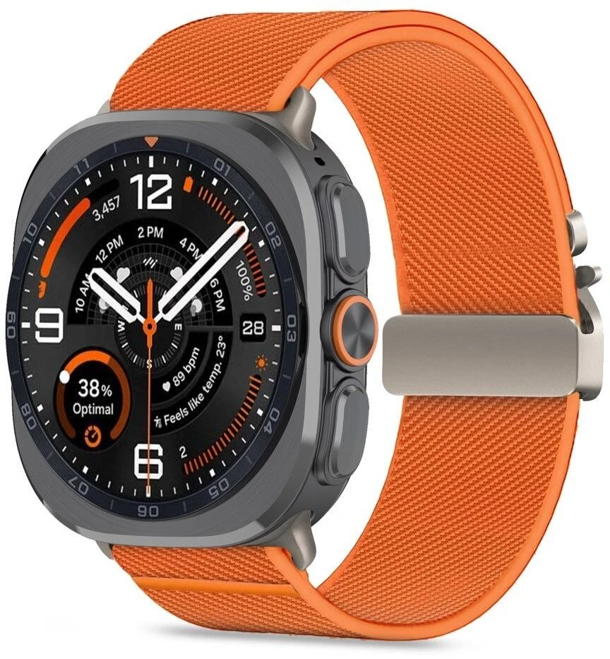 TECH-PROTECT NYLON CLASP SAMSUNG GALAXY WATCH ULTRA 1 / 2 2024-2026 (47 MM) ORANŽINIS