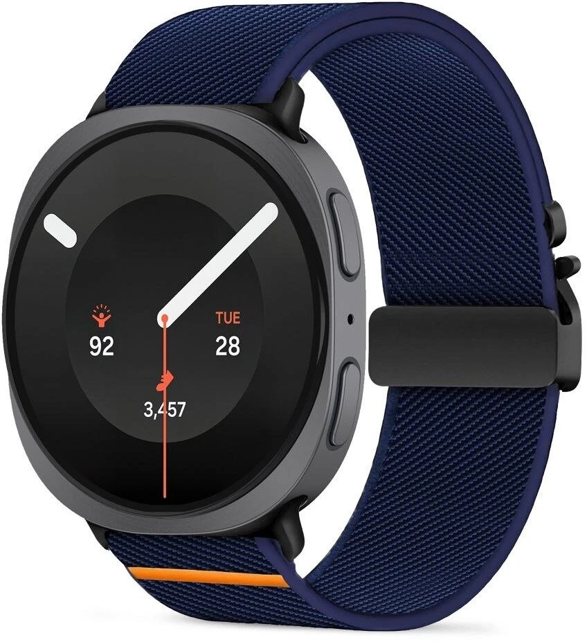 TECH-PROTECT NYLON CLASP SAMSUNG GALAXY WATCH 8 / 9 / CLASSIC (40 / 44 / 46 MM) Tamsiai mėlyna