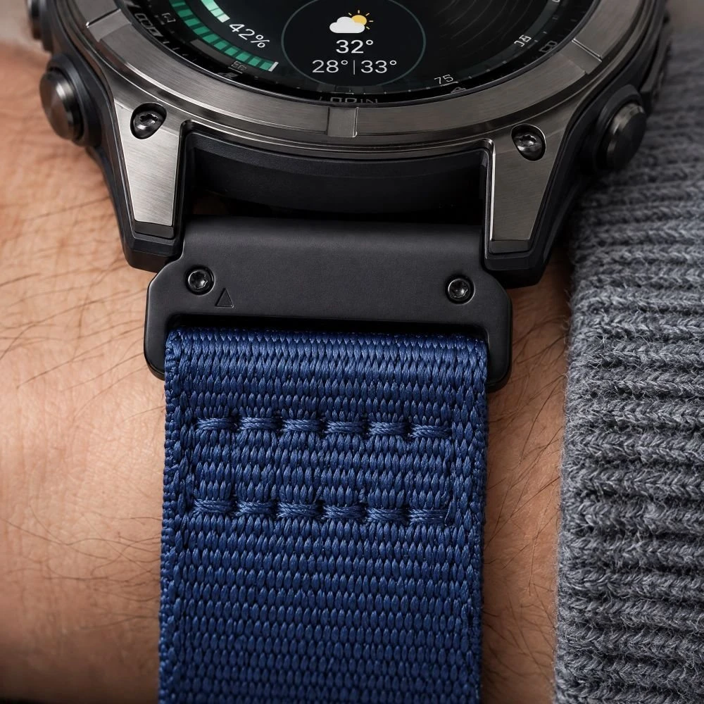 Laikrodžio dirželis - Tech-Protect Nylon Classic Išmanusis laikrodis Išmanusis laikrodis Išmanusis laikrodis Išmanusis laikrodis Išmanusis laikrodis Išmanusis laikrodis Išmanusis laikrodis Išmanusis laikrodis Išmanusis laikrodis Išmanusis laikrodis Garmin Fenix 47 mm Mėlynas