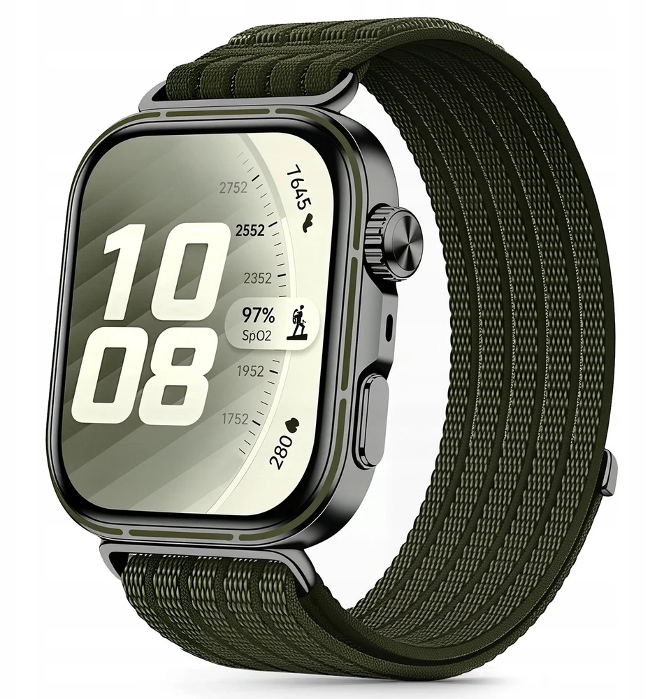Tech-Protect NYLON Huawei Watch Fit 3 / 4 / 4 Pro / 5 / 5 Pro KARINĖ ŽALIA
