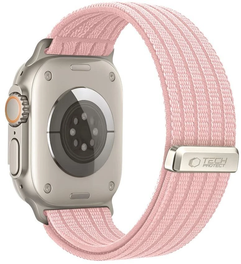 Tech-Protect NYLON SPORT WATCH 8 / 9 / 10 / 11 / SE / ULTRA (44 / 45 / 46 / 49 MM) ŠVIESIAI ROŽINIS