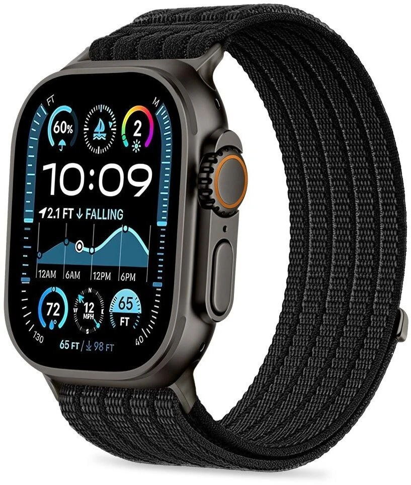 TECH-PROTECT NYLON SPORT WATCH 8 / 9 / 10 / 11 / SE / ULTRA (44 / 45 / 46 / 49 MM) Juoda