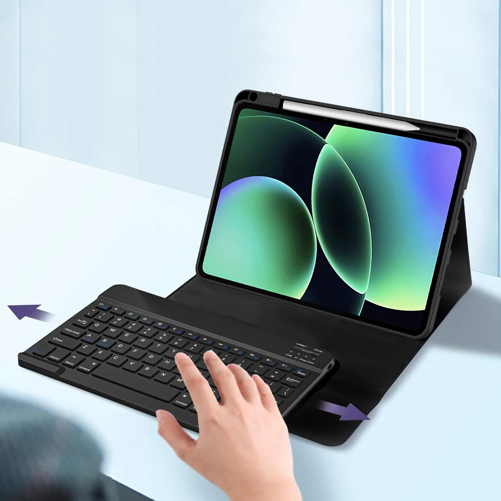 Tech-Protect SC PEN + Keyboard Xiaomi Pad 7 / 7 Pro / 8 / 8 Pro 11.2 juodos spalvos