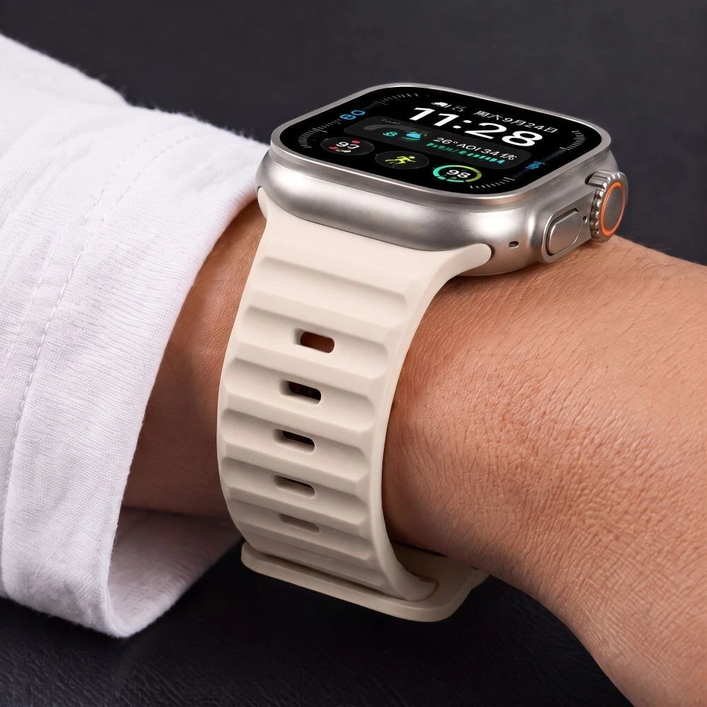 Tech-Protect SILICONE LINE laikrodis 8 / 9 / 10 / 11 / 12 / SE / ULTRA (44 / 45 / 46 / 49 MM) akmuo