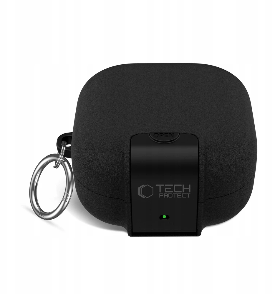 Dėklas Tech-Protect Slim Hook Samsung Galaxy Buds 4 / 4 Pro juodos spalvos