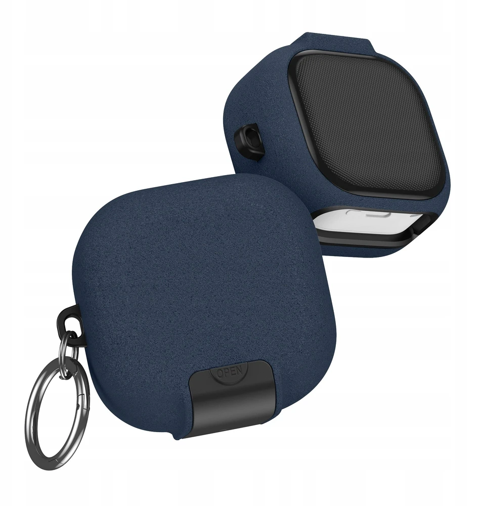 Dėklas „Tech-Protect Slim Hook“ ausinės „Samsung Galaxy Buds 4 / 4 Pro Fluffy“ Mėlyna