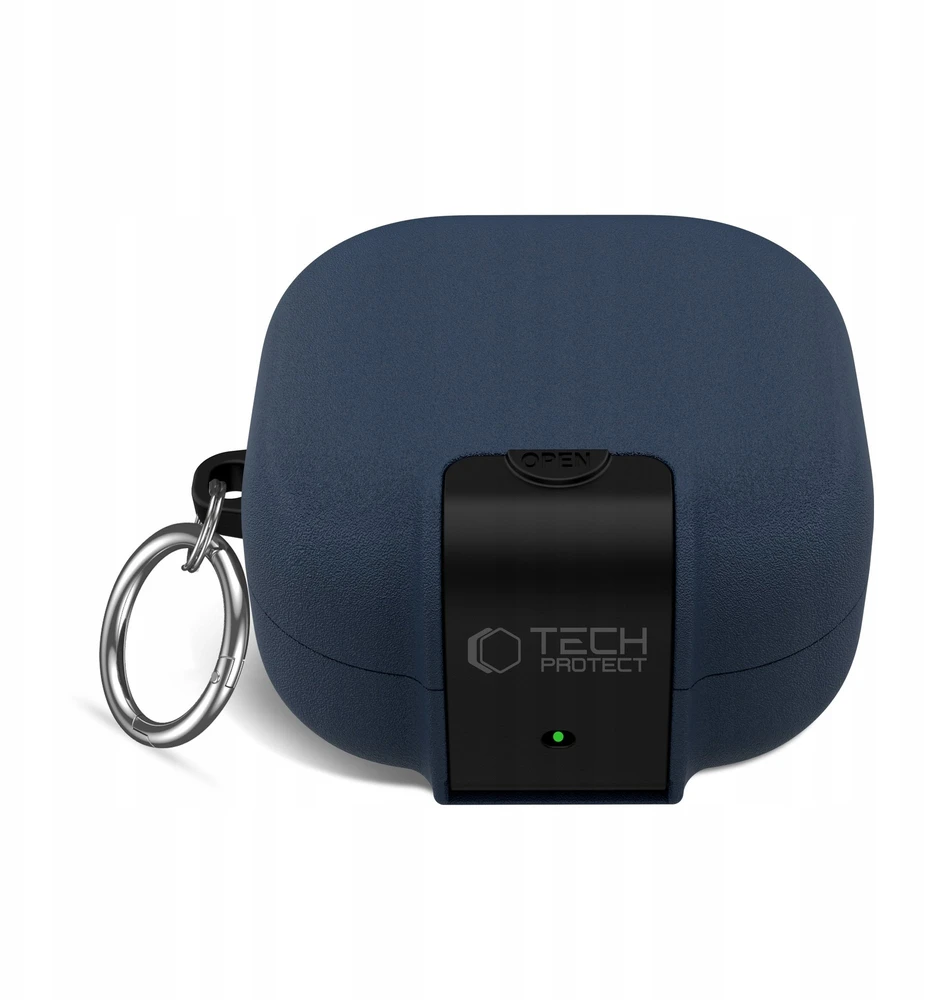 Dėklas „Tech-Protect Slim Hook“ ausinės „Samsung Galaxy Buds 4 / 4 Pro Fluffy“ Mėlyna