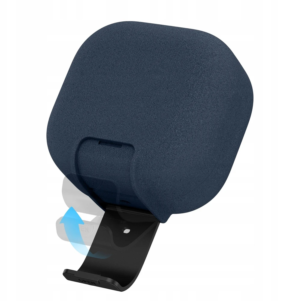 Dėklas „Tech-Protect Slim Hook“ ausinės „Samsung Galaxy Buds 4 / 4 Pro Fluffy“ Mėlyna