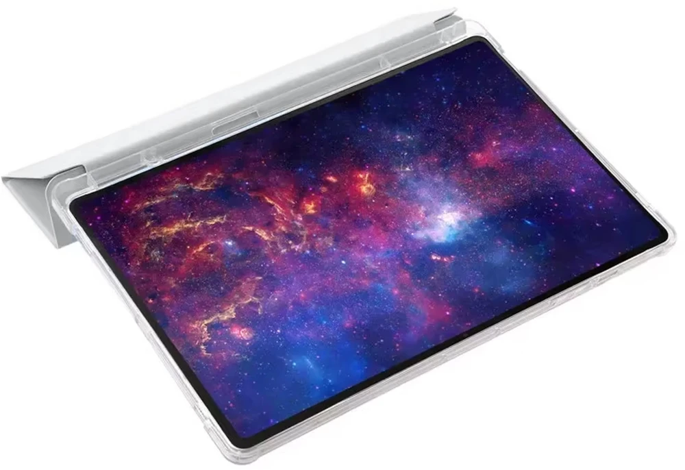 Planšetinio kompiuterio dėklas Strado-Tech TriFold, skirtas Samsung Galaxy Tab A11+ Plus 10.9 2025 / A9+ Plus 11 2023 – su stovu ir vieta rašikliui