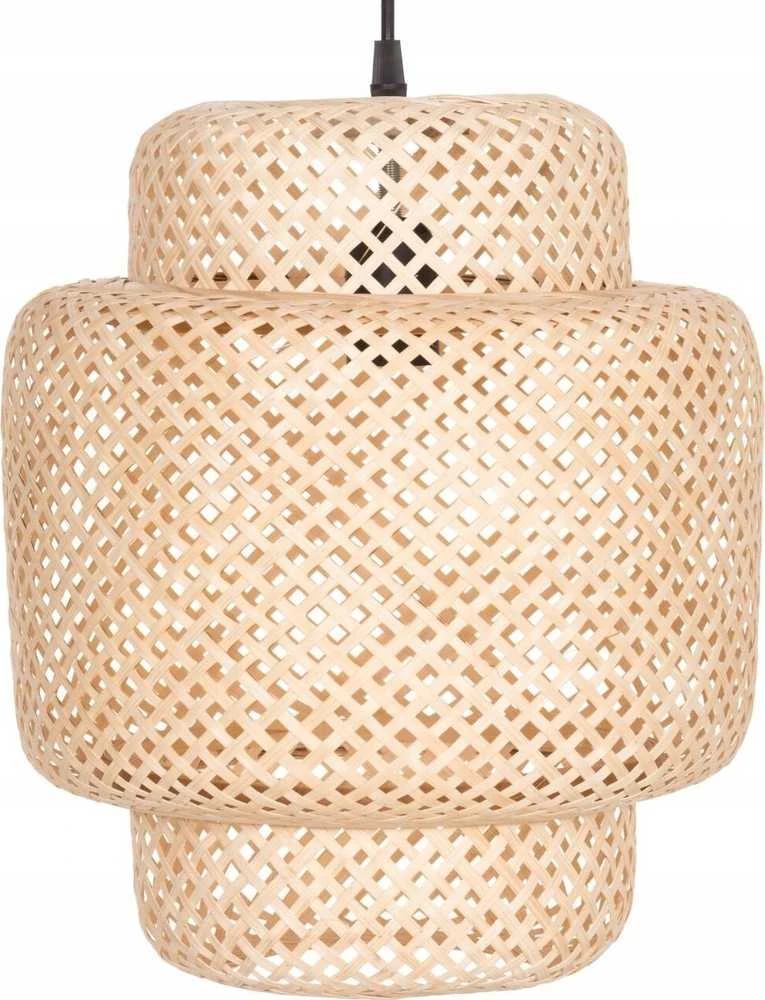 4Living pakabinamas šviestuvas. Lubinis šviestuvas pagamintas iš bambuko pynimo, Ø 30 cm