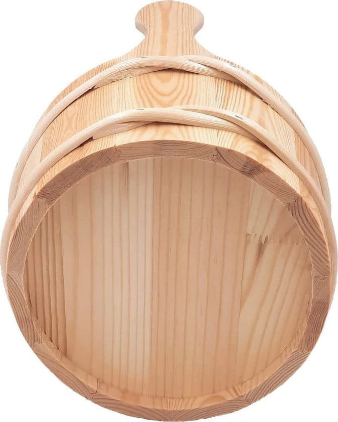 4Living medinė pirties statinė, plastikinis įdėklas, 4 l