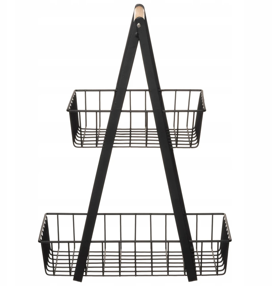 4Living Rack Grid 2 sluoksnių su bambuko rankena