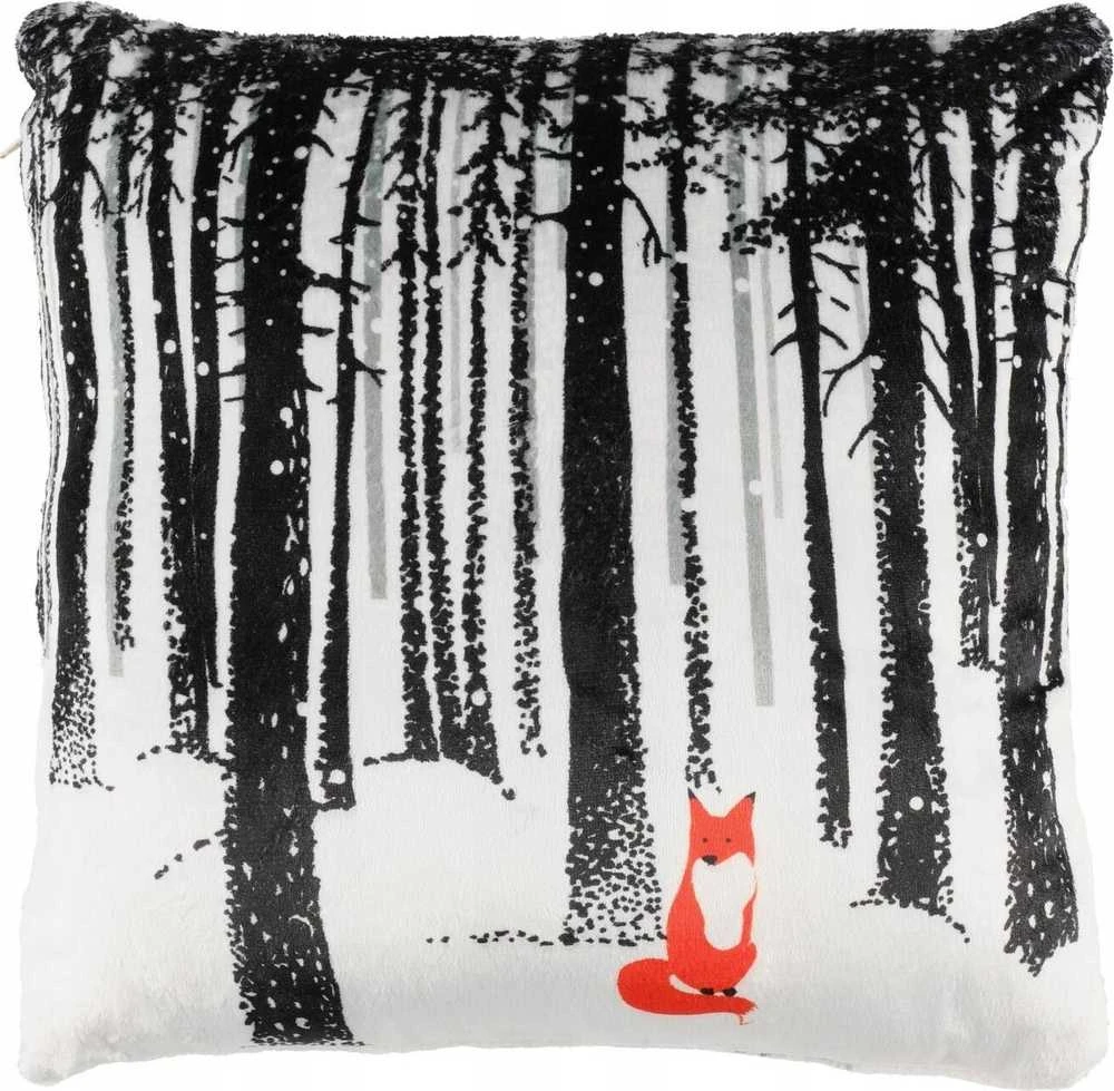 4Living Foxy pagalvėlė su miško ir lapės piešiniu