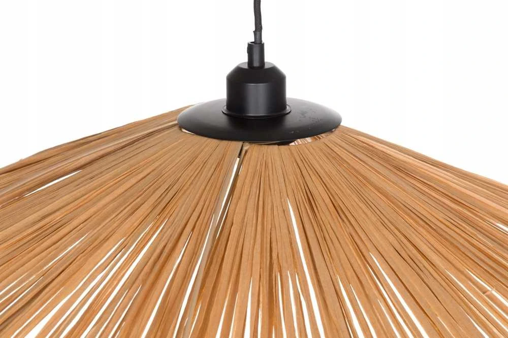 4Living pakabinamas šviestuvas LEIJA rafijos lubinis šviestuvas, Ø 68 cm