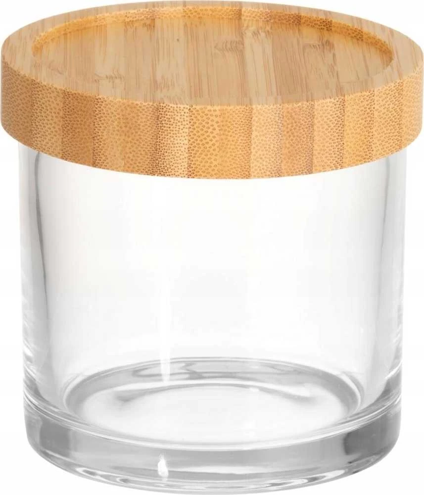 4Living Cotton Jar LINA, stiklas ir bambukas