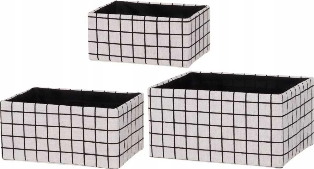 4Living Textile organizatoriai languotu raštu, 3 vnt.