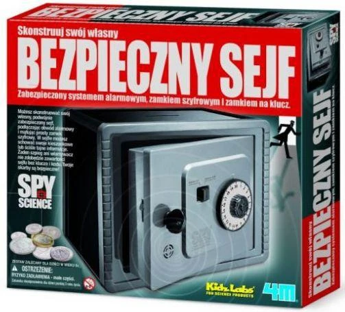 4M Vaikiška laboratorija: pinigų seifas
