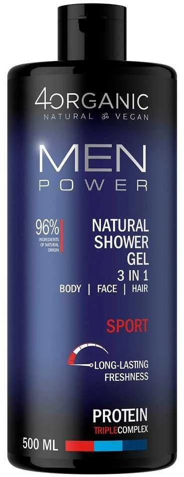 4organic Men Power Sport, 500 ml