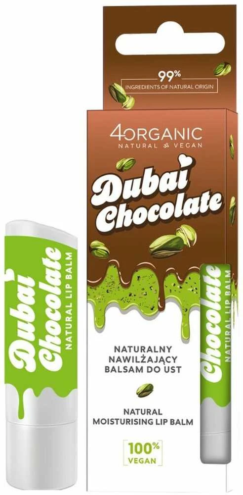 4organic Natural Moisturizing Lūpų balzamas, 5 g