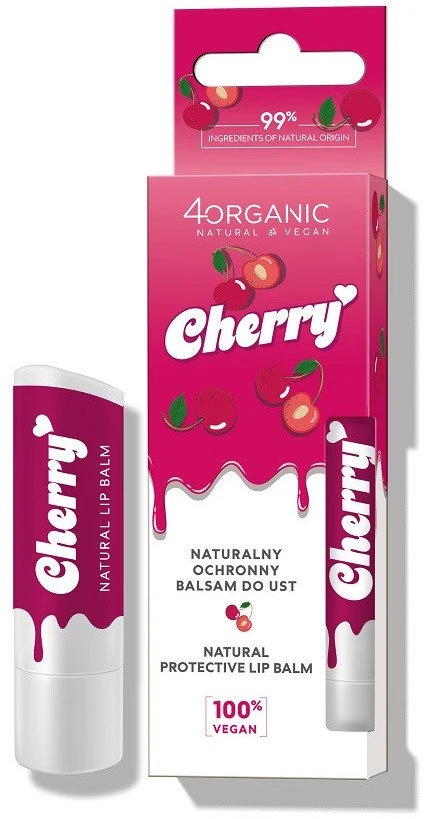 4organic Natural Protective Lūpų balzamas, 5 g
