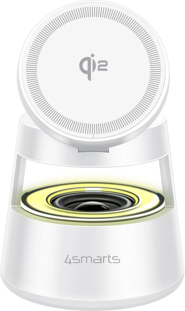 Įkroviklis 4smarts Aura Sound Qi2 Baltas (541535)
