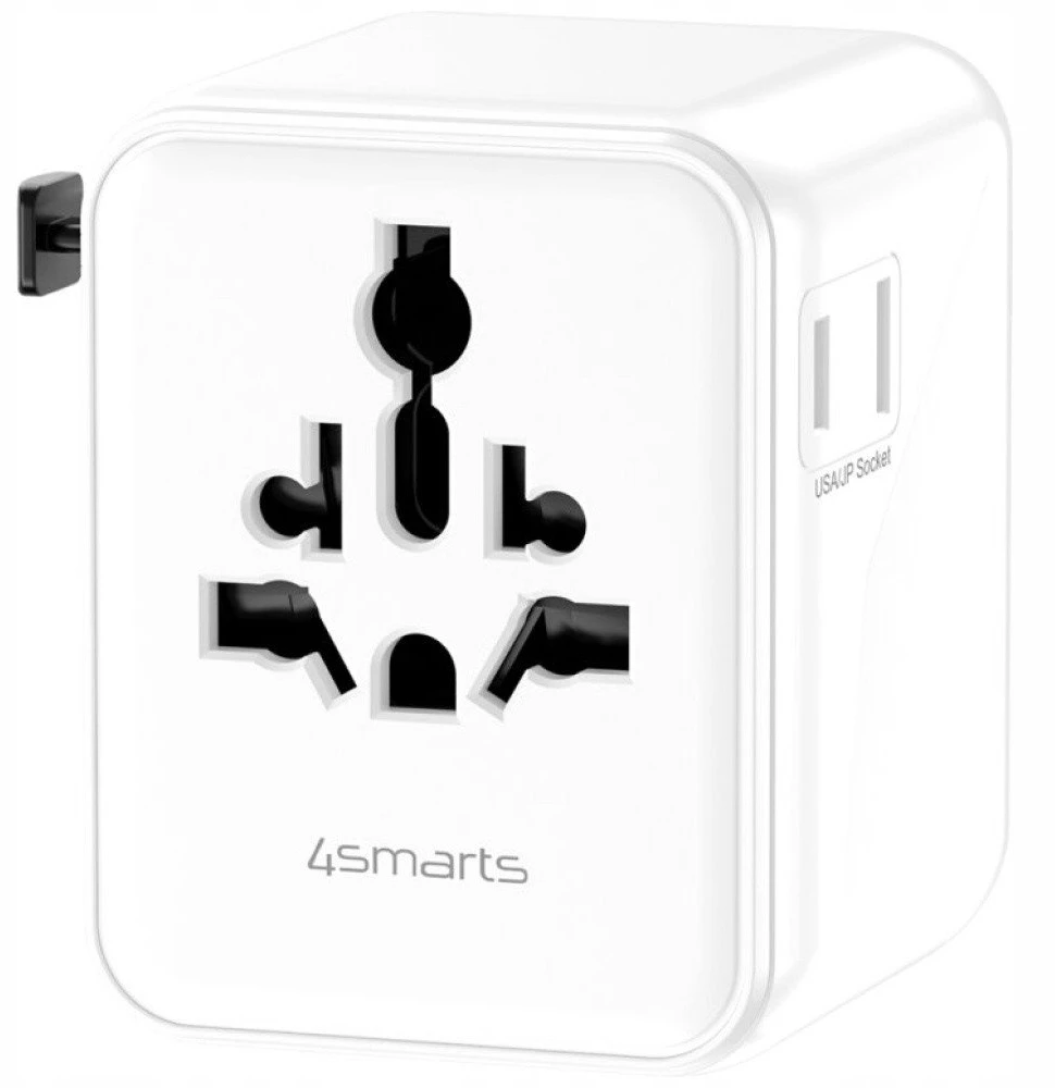 4smarts Adapteris kelioninis 4smarts Nomad GaN 20W 2C+1A balta