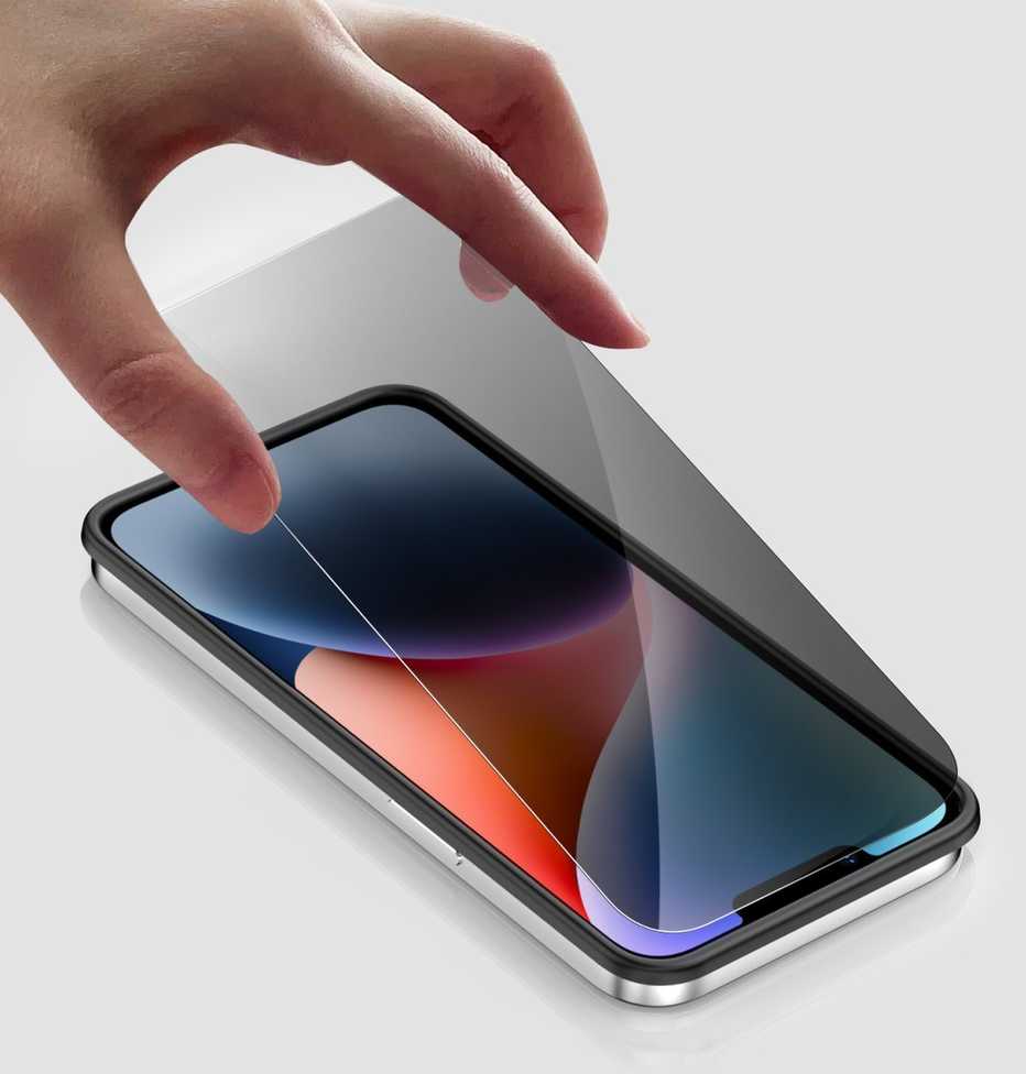 4smarts Second Glass Privacy mit Montagerahmen iPhone 16e