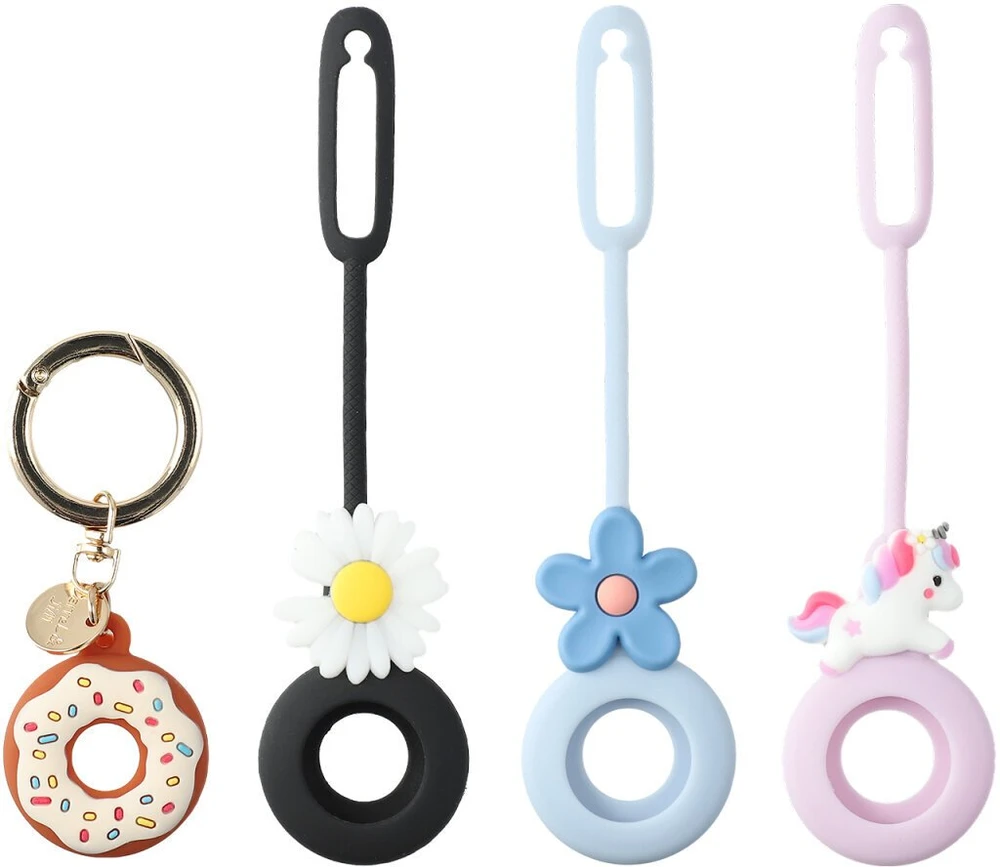 Dėklas 4smarts Set Omega silicone 4 pcs AirTag multicolour