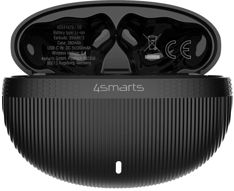 Ausinės 4smarts SkyBuds Pro ANC į ausis įkišamos Buds juodas